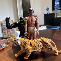 Big Jim Mattel Tarzan Tiger Grip Hands Knife Josh Jeff Jack Gorilla P.A.C.K.