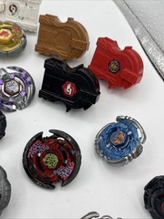 Beyblade Lot Spinners, Rip Cords, Launchers, Tornadoes, And Some parts