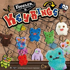 Fuggler Funny Ugly Monster Keyrings Plush Squidge Stuffed Doll Toys Pendant Gift