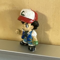 Vintage Tomy Pokemon Chibi Poke House Mini Figure 1” Human Trainer Ash Ketchum