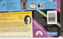 Star Trek TNG Picard & Data 5” Action Figure Lot 1993 Playmates