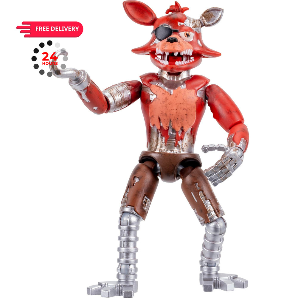 Jazwares Five Nights at Freddy’s Withered Foxy – 5-Inch 5, Multicolor