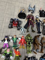 Super Hero Mixed Mega Action Figure Lot Of Many, Batman, Marvel DC