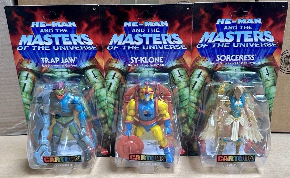 MOTU Origins 200X Cartoon Collection (Wave 32) Trap Jaw, Sorceress, Sy-Klone Set