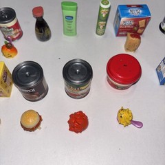 Lot Of 17 Shopkins Real Littles Food And Grocery Some Glitter/Collectors Edition