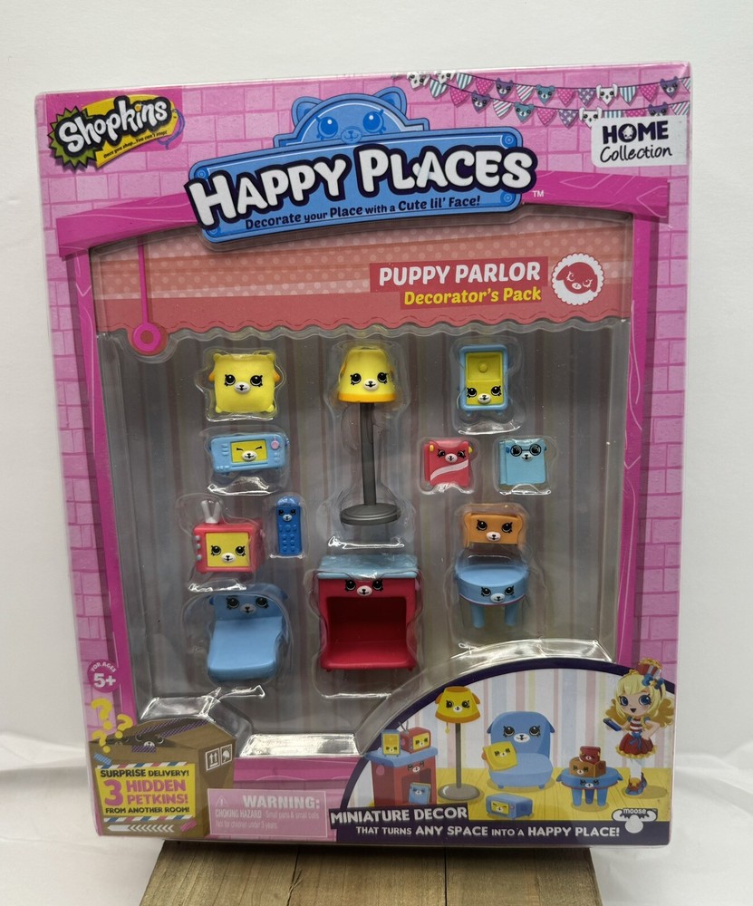 Shopkins Happy Places Home Collection PUPPY PARLOR Decorator’s Pack