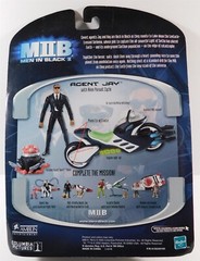 2002 Hasbro Men in Black 2 AGENT JAY with Alien Pursuit Cycle, Action Fig. New