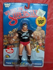 🔴 Vintage LJN Wrestling Superstars THE ROCK DON MAGNIFICENT MURACO 22 back 1985