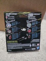 STAR WARS TAKARA TOMY BEYBLADE X OBI-WAN KENOBI 4-60P vs GENERAL GRIEVOUS 3-80HN