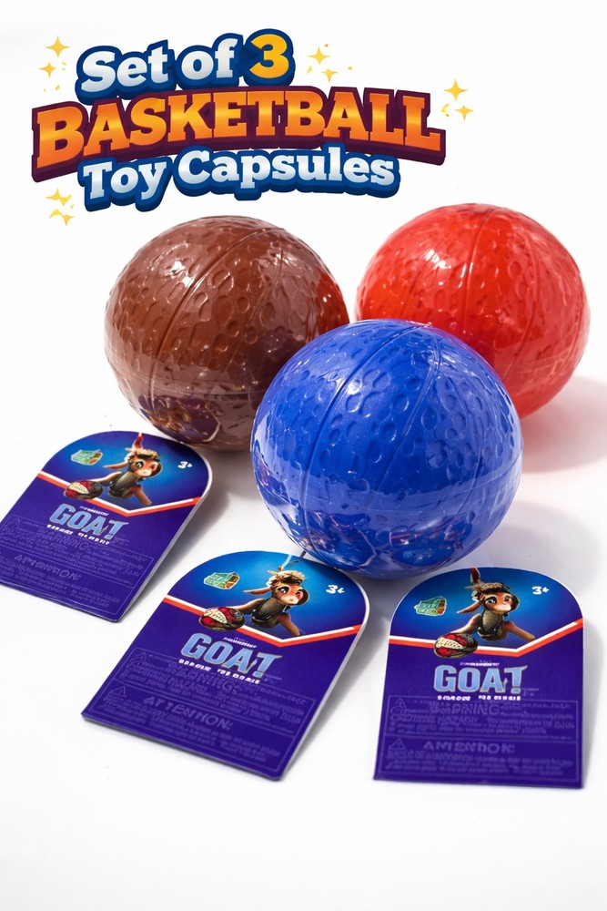 Set of 3-GOAT THE MOVIE 2.5″ Blind Mystery Figure Roarball 2026, NEW Sealed🐐