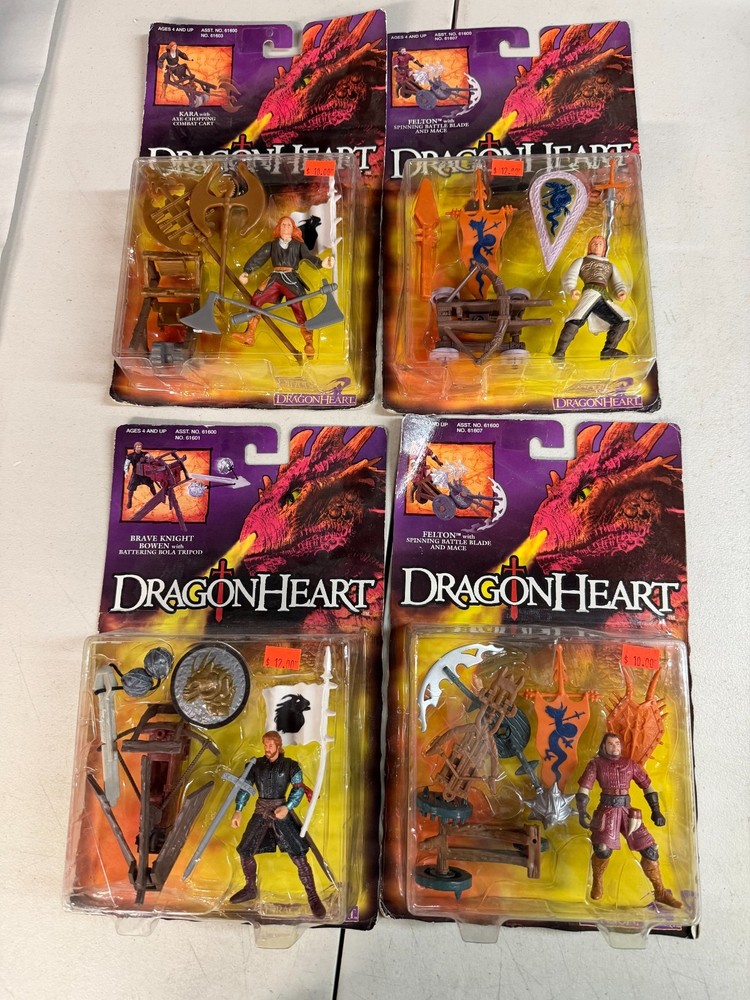 F4 Lot of 4 Dragonheart figures MOC Kenner 1995