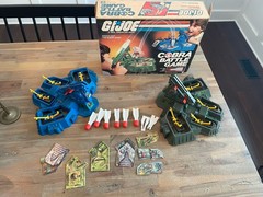 Vintage 1982 GI JOE Cobra Battle Game W/ Clean Original Box NICE FREE SHIP