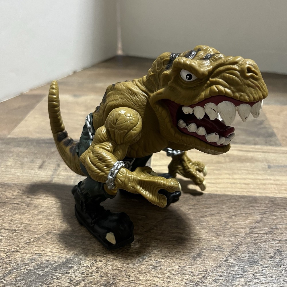 Vintage Street Sharks Extreme Dinosaurs T BONE T-Rex Action Figure Mattel 1996