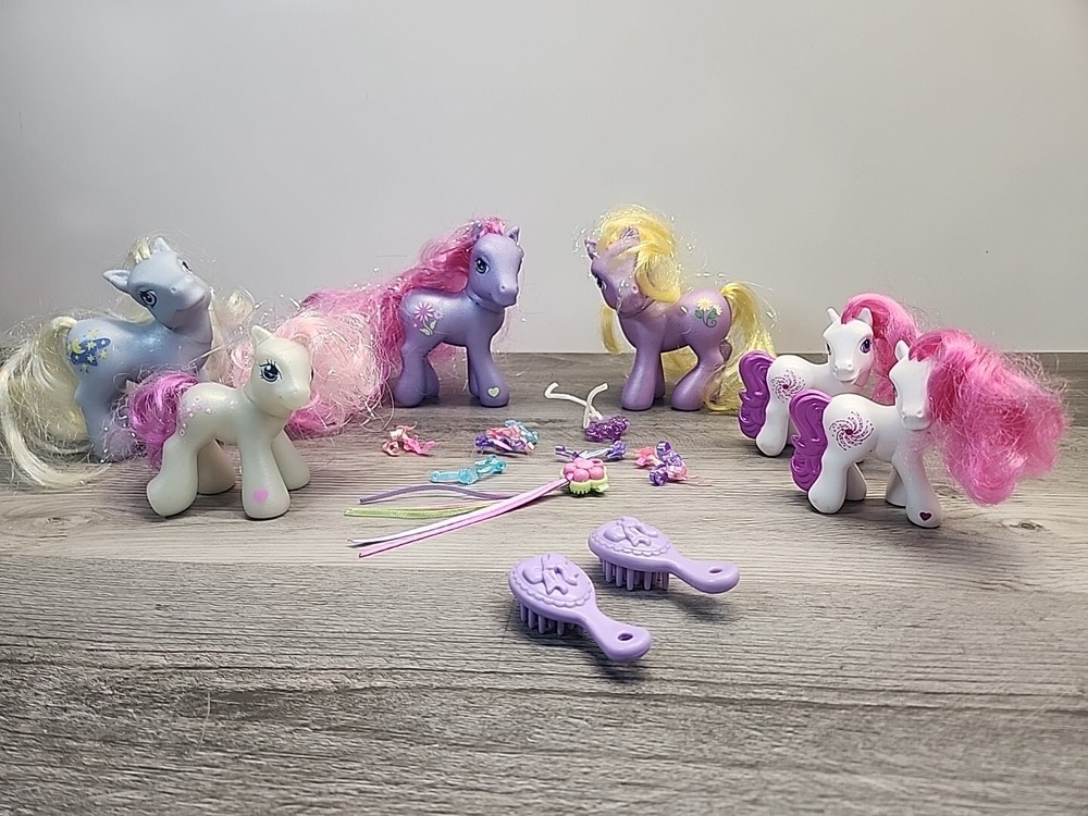 MLP LOT G3 Daisyjo, Baby Flower Flash, Long Hair Petal Blossom + Extras!