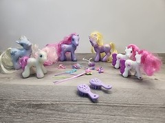MLP LOT G3 Daisyjo, Baby Flower Flash, Long Hair Petal Blossom + Extras!