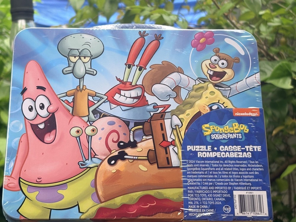 SPONGEBOB SQUAREPANTS 48pc 12.5″ x 15″ sealed** Puzzle in Lunchbox #6063938