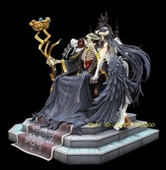 Acme Studio Overlord Ainz Ooal Gown & albedo 1/4 Scale Painted Figure Statue