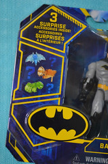 Spin Master DC Batman with 3 Surprise Accessories Inside 4in New In Sealed Box