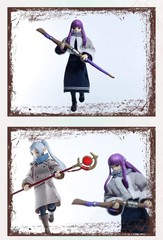 SP-FR-2PK: 1/12 custom winter outfits & travel case set for SHF Frieren and Fern