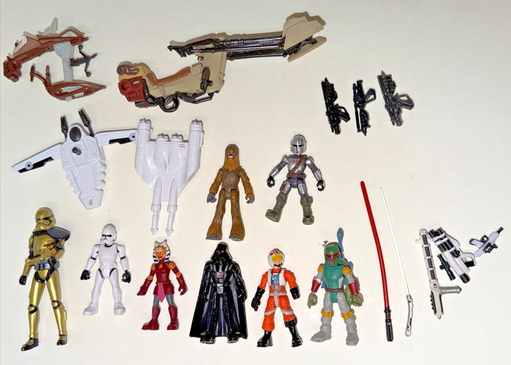 Star Wars Mission Fleet Loose Lot Figures, Vehicles, Weapons & Other Misc Incomp