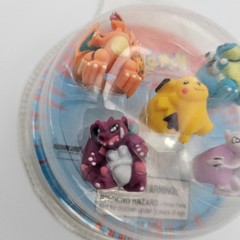 Nintendo 2000 Pokemon Rings Pikachu Charizard Blastoise Nidoking Mewtwo VTG NOS