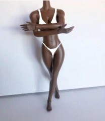 Jiaou Doll 1/6 Seamless African Female Body L bust w/ removable feet