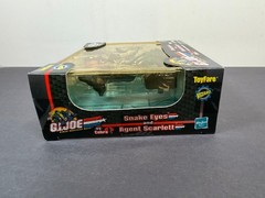 GI Joe vs Cobra SNAKE EYES AGENT SCARLETT ToyFare 3.75″ Action Figure Set 2002
