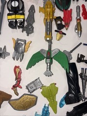 Power Rangers Parts And Weapons Lot And Others 90s Toys Parts