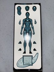 Vitruvian H.A.C.K.S. BIO TRANSLUCENT BLUE Blank FEMALE Figure Boss Fight Studio
