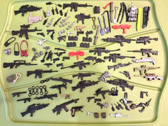 HUGE 100+ LOT OF MILITARY WEAPONS GUNS KNIVES GRENADES