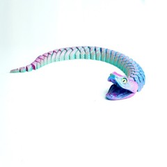3D Printed Big Headed Snake Model,Articulated Animals Figure,Toys Home Decor