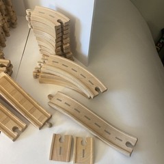 Thomas & Friends Wood Railway Track Road & Accessories Lot Of 175+ Vintage 2001