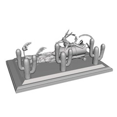 Wile E. Coyote and the Road Runner 3D Printed DIY Model kits