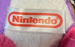 Super Mario Bros Yoshi Plush 6″ Purple with RARE Pink & Yellow Feet Ships FREE