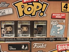 3 Lot Funko Bitty POP The Office Dwight Schrute Erin Hannon Michael Scott 4 Pack