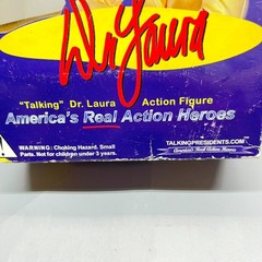 NOS Vintage Dr. Laura Schlessinger Talking Action Figure 11″ Doll Original Box