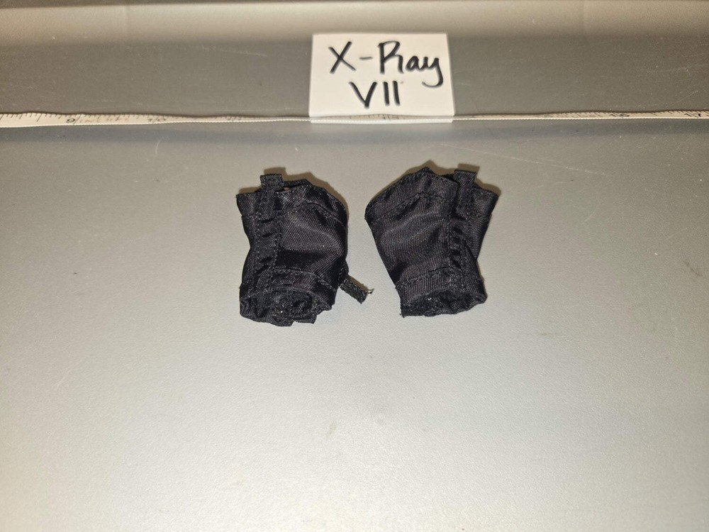 1/6 Scale Modern Era Black Fingerless Gloves – X-Ray VII