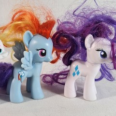 My Little Pony Figures Mixed Lot of 8 ABS Plastic Toy Ponies 3 Inch Fast Ship