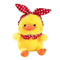 9.1in Big Billed Duck Plush Toy Cute Yellow Duck Soft Stuffed Doll Hairband