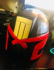 JUDGE DREDD Cosplay Helmet 3D Printed Raw DREDD