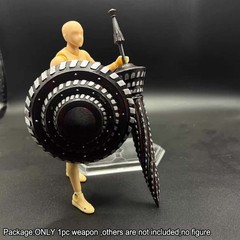 Painted 1/12 Sword Shield Weapon Model For DIY 6″ Action Figure Notaman Romankey