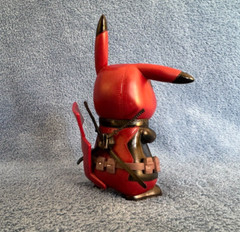 Large 5″ Pokemon Pikachu Cosplay Deadpool – Brand New