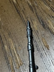 VINTAGE STAR WARS 1983 KENNER REBO BAND DROOPY MCCOOL SILVER FLUTE ACCESSORY