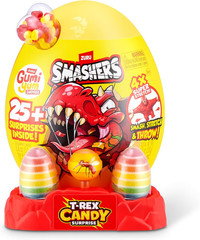 Smashers T-REX Candy Surprise by ZURU | 25+ Surprises to Smash Open; Slam Hero I
