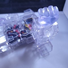 Super7 Cyborg Mighty Morphin Power Rangers Megazord Clear Figure – No Box