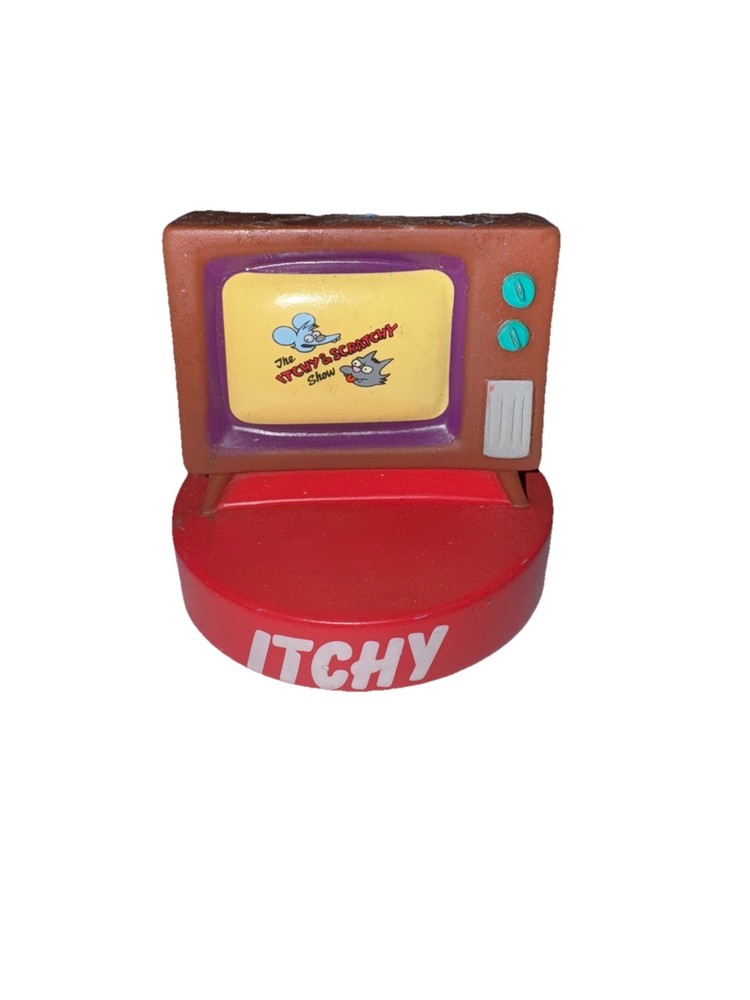 Vintage RARE Simpsons Funko Television TV w/ The Itchy & Scratchy Show