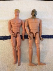 Lot of 2 Male Action Figure Body Flexible For Soldier 12″inch Doll Toy. W/ Head