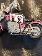 Disney Pixar Onward Movie Mini Motorcycle Cake Topper Purple Black- 3.5 In Long