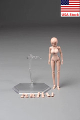 86TOYS T86-ST04-A 1/12 Female Pale Huge Bust Jointed Body 6″Action Figure Model