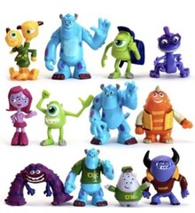 Monsters Inc. Monsters University Mike Sully Action Figure Kids Toy Gift 12 Pcs